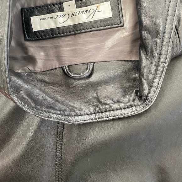 Kenneth Cole Black Leather Jacket - Picture 11 of 14